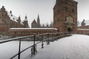 Frederiksborg Castle in winter. #4756-57